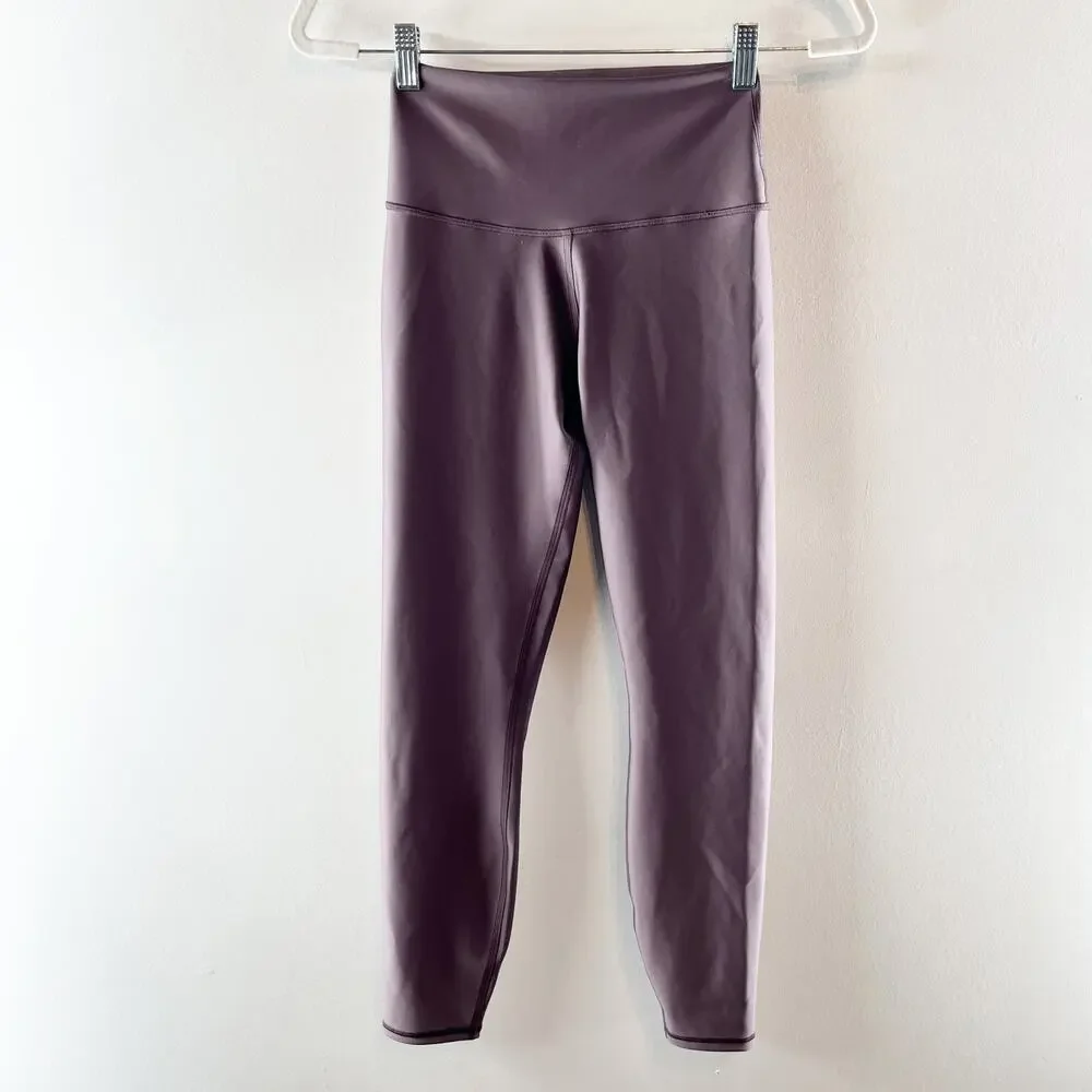 Alo 7/8 Airlift High Waist Leggings Raisinette Purple Small
